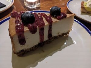 Cheesecake at Flax & Kale - Sant Pere Mes in Barcelona