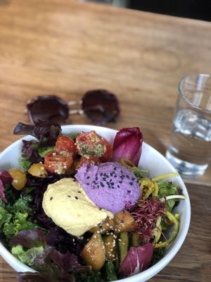 Raw superfood salad (€14)  at Flax & Kale - Sant Pere Mes in Barcelona
