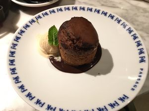 The most amazing plant based coulant at Flax & Kale - Sant Pere Mes in Barcelona