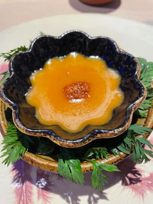 cauliflower and carrot at El Invernadero de Rodrigo de la Calle in Madrid