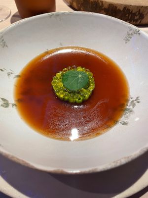 soup "agripicante" at El Invernadero de Rodrigo de la Calle in Madrid
