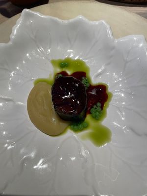 sea leek at El Invernadero de Rodrigo de la Calle in Madrid