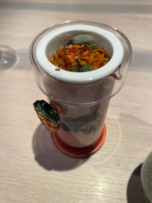 the most involved tea ever made :) at El Invernadero de Rodrigo de la Calle in Madrid