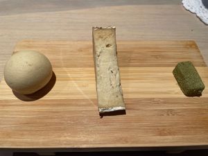 "cheese" course at El Invernadero de Rodrigo de la Calle in Madrid