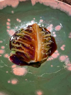 Lettuce "pepitoria" at El Invernadero de Rodrigo de la Calle in Madrid