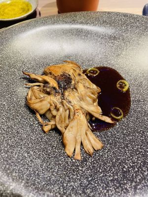 Fried mushroom  at El Invernadero de Rodrigo de la Calle in Madrid