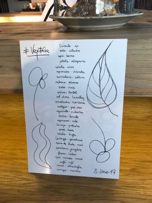 menu at El Invernadero de Rodrigo de la Calle in Madrid