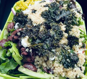 Crispy Kale Salad at The Veggie in Madison