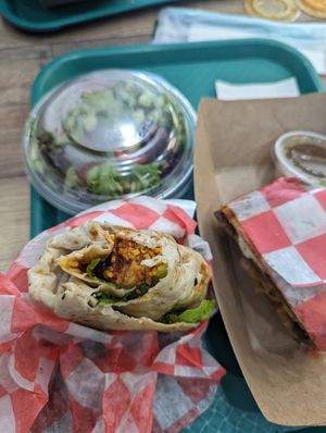 BBQ snack wrap at The Veggie in Madison