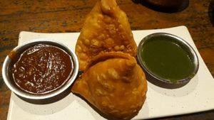Samosas at Chana Masala in Koh Phangan