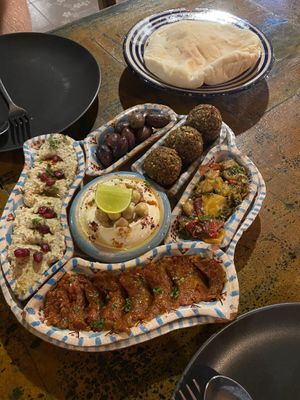 Fatima Hand with Falafel   at Chana Masala in Koh Phangan