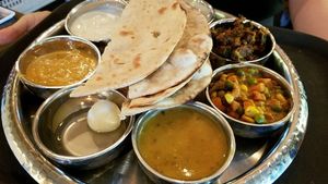 Thali at Chana Masala in Koh Phangan