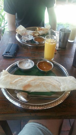 Masala dosa at Chana Masala in Koh Phangan
