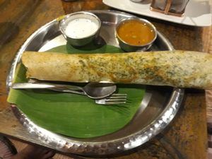 Masala dosa at Chana Masala in Koh Phangan