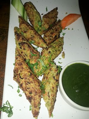 Veggie kebabs at Chana Masala in Koh Phangan