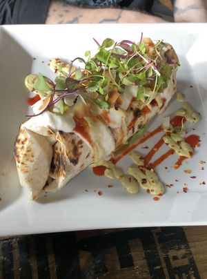 Coconut soy chilli burrito   at The 13th Note in Glasgow