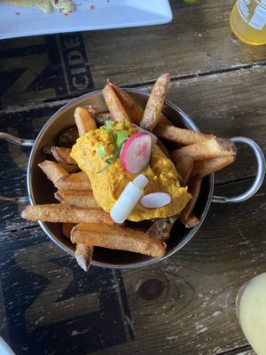 Fries with cheez sauce  at The 13th Note in Glasgow