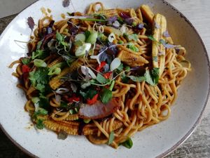 Singapore Hawker Noodles at The 13th Note in Glasgow