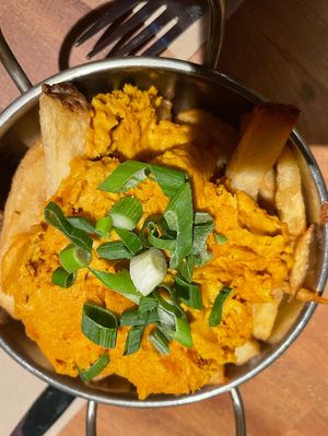 Cashew cheese fries  at The 13th Note in Glasgow