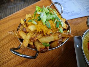 Cashew cheesy chips at The 13th Note in Glasgow