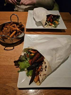 Gyros with Cajun fries   at The 13th Note in Glasgow