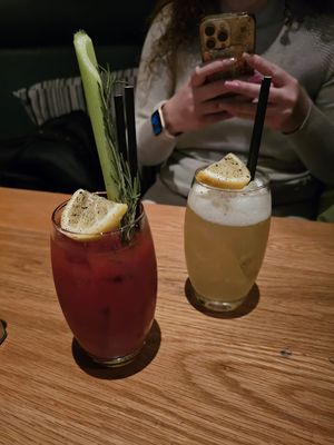 Bloody Mary and another cocktail   at The 13th Note in Glasgow