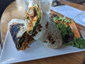 Korean Cauliflower Wrap at The 13th Note in Glasgow