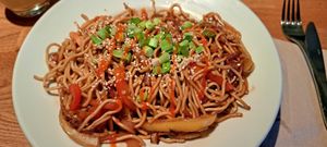 Teriyaki yakisoba at The 13th Note in Glasgow