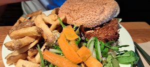 Chicken burger (plain) at The 13th Note in Glasgow