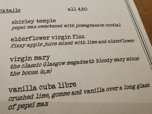 AF cocktail at The 13th Note in Glasgow