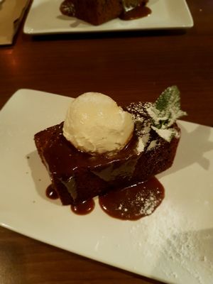 Sticky toffee pudding at The 13th Note in Glasgow