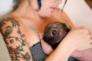 Mom and Babe at Tiny Love Midwifery in Portland
