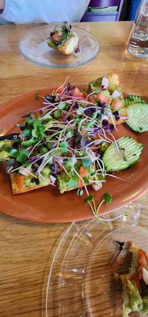Avocado bruschetta at Great Full Gardens - South in Reno