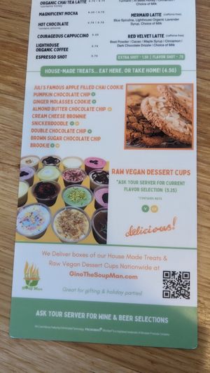 Dessert menu is half vegan/plant based at Great Full Gardens - South in Reno