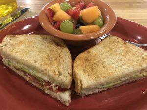 Vegan grilled cheese. Amazing!!!! at Great Full Gardens - South in Reno