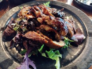 Deep Fried Duck at Au Lac Royal Vegan Cuisine woden in Phillip