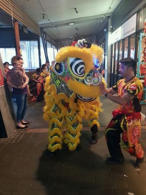 Chinese New Year celebrations at Au Lac at Au Lac Royal Vegan Cuisine woden in Phillip