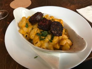 Mac and cheese (vegan)  at One Sixty in Burnley