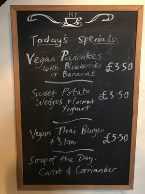 Specials board  at One Sixty in Burnley