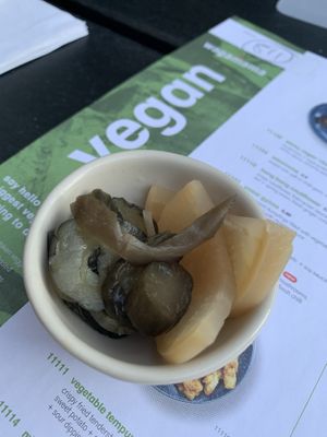 Pickles. I just love these for an extra £1 😂 at Wagamama in Aylesbury