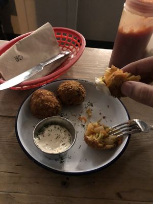 Scrumptious kimchi balls at The Blacksmith & The Toffeemaker in London