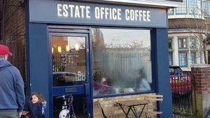Outside at Estate Office Coffee in South West London