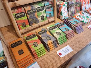 Vegan chocolate bars at Maison Marou Hanoi in Hanoi