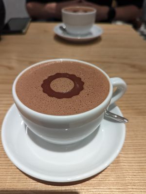 Hot chocolate at Maison Marou Hanoi in Hanoi