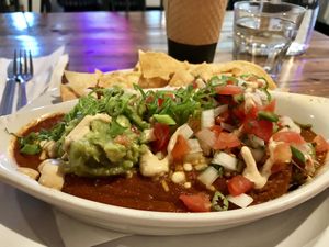 Vegan enchiladas.  at Sundial Cafe in Eugene