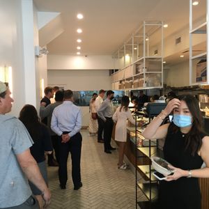 Assembly line service at Dig Inn at DIG - 8th Ave in New York City