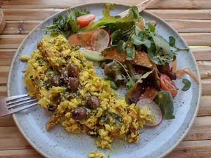 Dish of the day at Aloha Cafe in Sesimbra