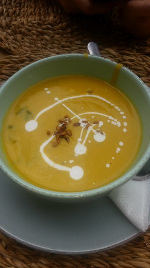 lentil soup at Aloha Cafe in Sesimbra