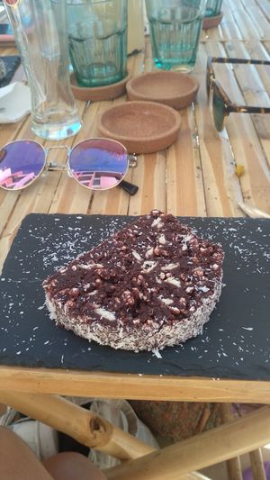 Tarta de chocolate at Aloha Cafe in Sesimbra
