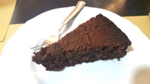 Caprese = gluten free vegan dessert at Amico Bio - Spartacus Arena in Santa Maria Capua Vetere